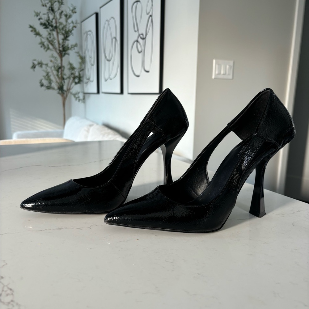 Black Patent Leather Heels 🎬